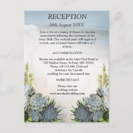 Sukkulente Blues Ankündigungspostkarte