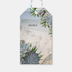 Sukkulente Blues Geschenkanhänger
