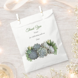 Sukkulente Blues Geschenktütchen