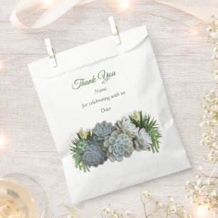 Sukkulente Blues Geschenktütchen