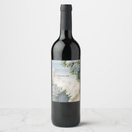 Sukkulente Blues Weinetikett