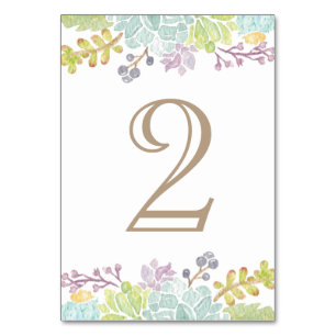 Sukkulente Bouquet TISCHNUMMER