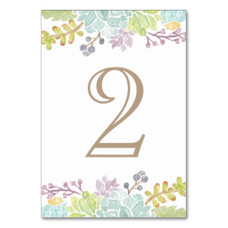 Sukkulente Bouquet | TISCHNUMMER