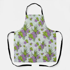 Sukkulente Farbtöne von Sea Green & Lavender Schürze