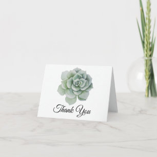 Sukkulente Grüne Salbei Blumen Boho Hochzeit Danke