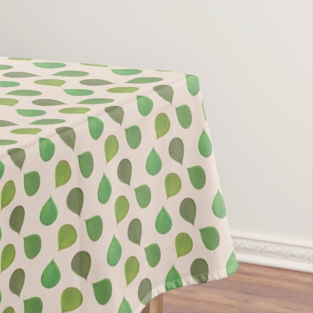 Sukkulente Jade Tree Green Blätter auf Beige Tischdecke (Beispiel)