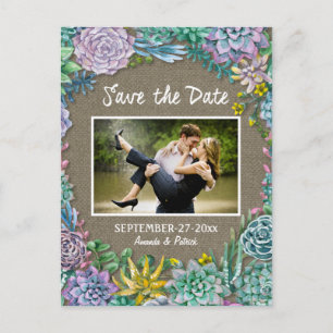 Sukkulente Jute-Hochzeit - Karten zur Vorabanzeige