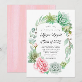 Sukkulente - Klasse des Abschlusses 2019 Einladung