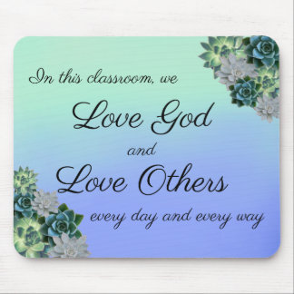 Sukkulente Liebe Gott, Liebe Andere Lehrerin Mouse Mousepad