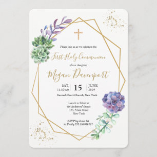 Sukkulente Lila Kommune Einladung