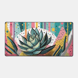 Sukkulente Pflanze mit bunten Punkten Schreibtischunterlage
