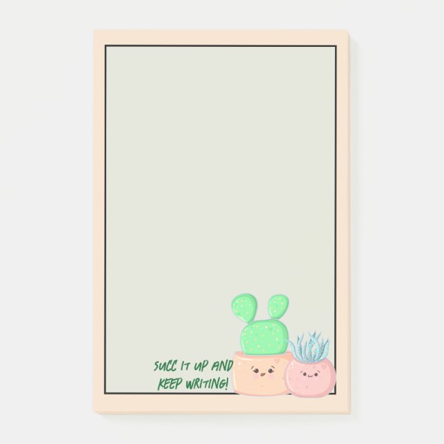 Sukkulente Schriften: Notizen abgeben (Vorderseite)