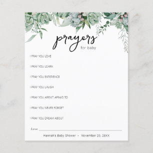 Sukkulente und Eukalyptus-Grünpflanzen für Baby