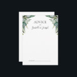 Sukkulente Vegetation | Hochzeitsratgeber Hinweiskarte<br><div class="desc">Diese üppige Vegetation | Hochzeitsratenkarte ist perfekt für Ihre boho Salbei tropischen Blumen Hochzeit. Das Design besticht durch moderne Aquarellbilder, darunter hellgrüne Eukalyptus, zarter Farn und klassische Sukkulentypen, die dem Design ein schlichtes, elegantes und geheimes Gartengefühl verleihen, das sich perfekt für jede Frühjahr-, Herbst- oder Winterhochzeit eignet! Bitte kontaktieren Sie...</div>