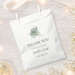 Sukkulente Vegetation Vielen Dank für Ihre Unter Geschenktütchen