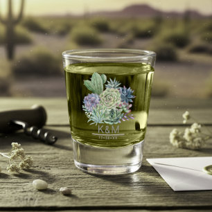 Sukkulenten Hochzeit ID515 Schnapsglas