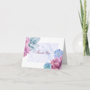 Sukkulenten Moderne Marmor Blumen Chic Danke