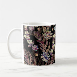 Sukkulentengarten: Modisches florales Muster Kaffeetasse