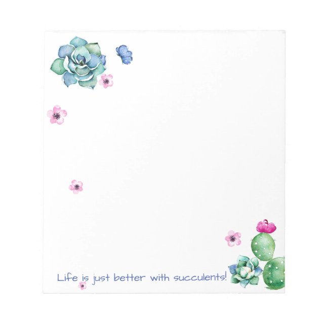 Sukkulenter Editor Notizblock (Vorderseite)