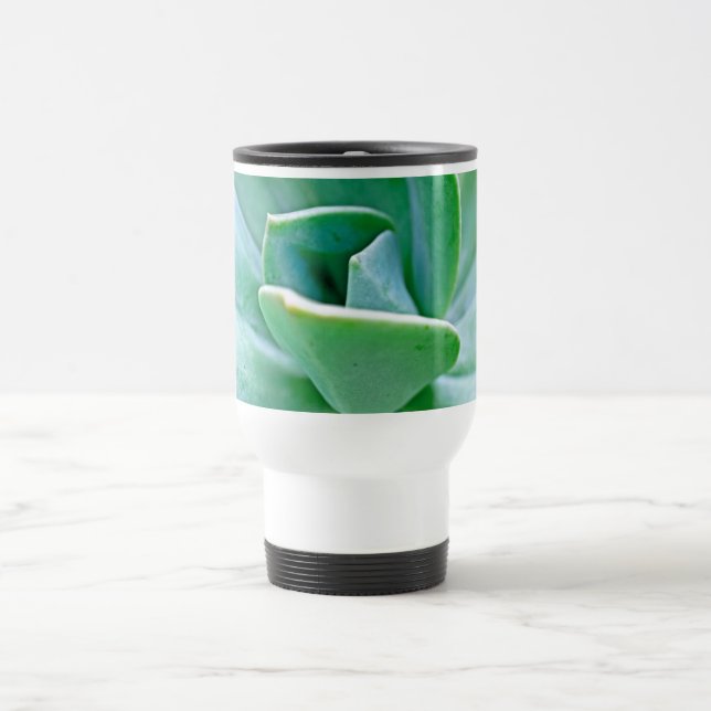 Sukkulenter Swirl Reisebecher (Mittel)