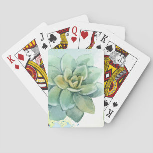Sukkulentes Design auf Spielkarten