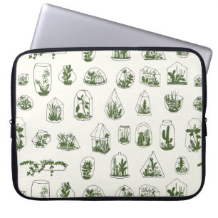 Sukkulentes Florarium: Vintag geometrisches Design Laptopschutzhülle