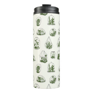 Sukkulentes Florarium: Vintag geometrisches Design Thermosbecher