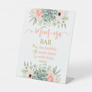 Sukkulents momosa sockelschild