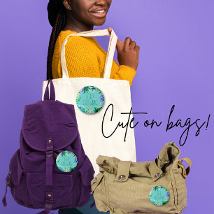 Sukkulturen Behalten Aqua grün und Lila Button