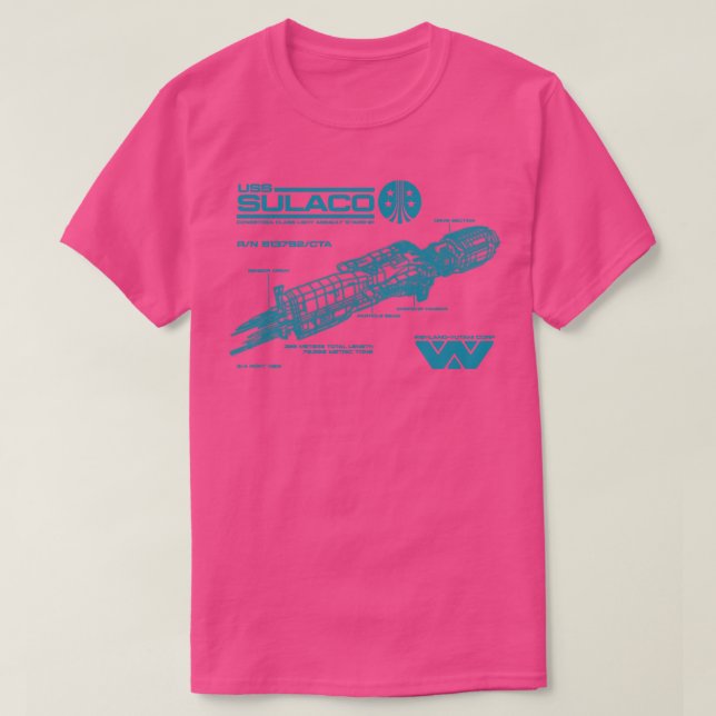 Sulaco Schematics BL T-Shirt (Design vorne)