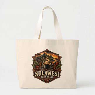 Sulawesi-Dunkelröstung-Vintage-Indonesischer-Kaffe Jumbo Stoffbeutel
