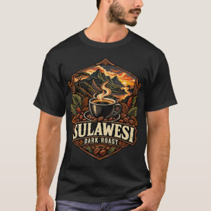 Sulawesi-Dunkelröstung-Vintage-Indonesisches-Kaffe T-Shirt