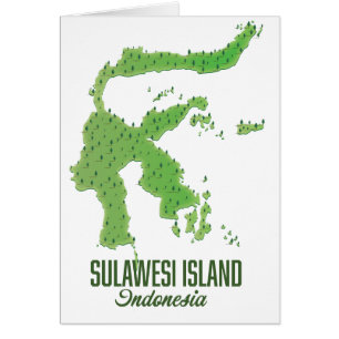 Sulawesi Insel Indonesien Karte