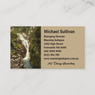 Sulby Glen Upper Falls, Ramsey, Insel Man Visitenkarte