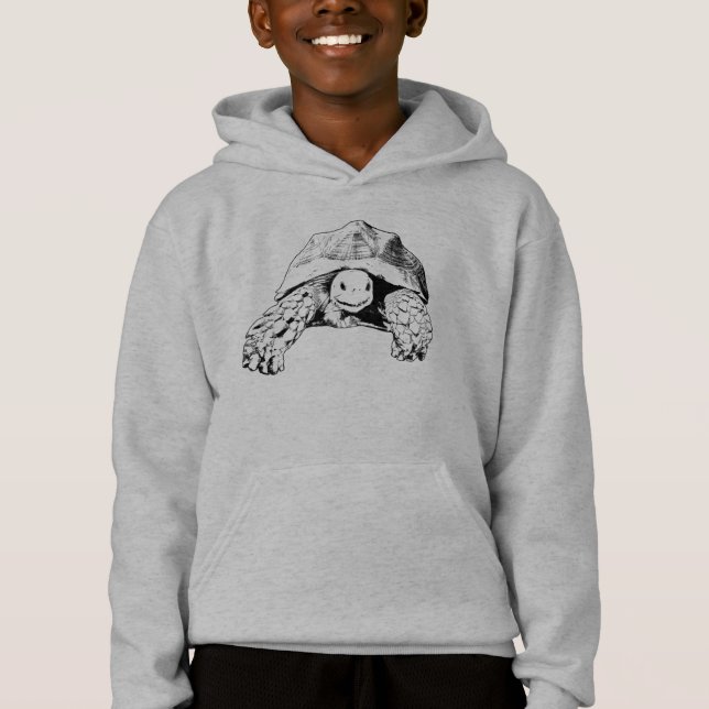 Sulcata Schildkröten-afrikanische angetriebene Hoodie (Vorderseite)