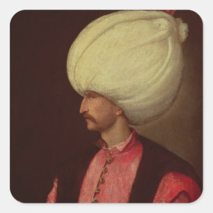 Suleiman II Quadratischer Aufkleber