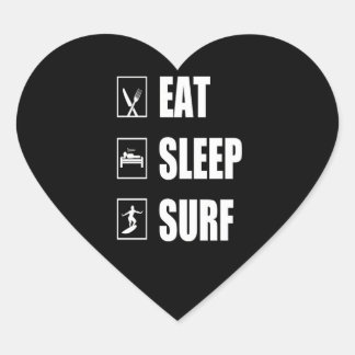 Sulfing Lover | Sleep Surfing essen Herz-Aufkleber