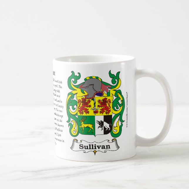 Sullivan-Familien-Wappen Tasse (Rechts)