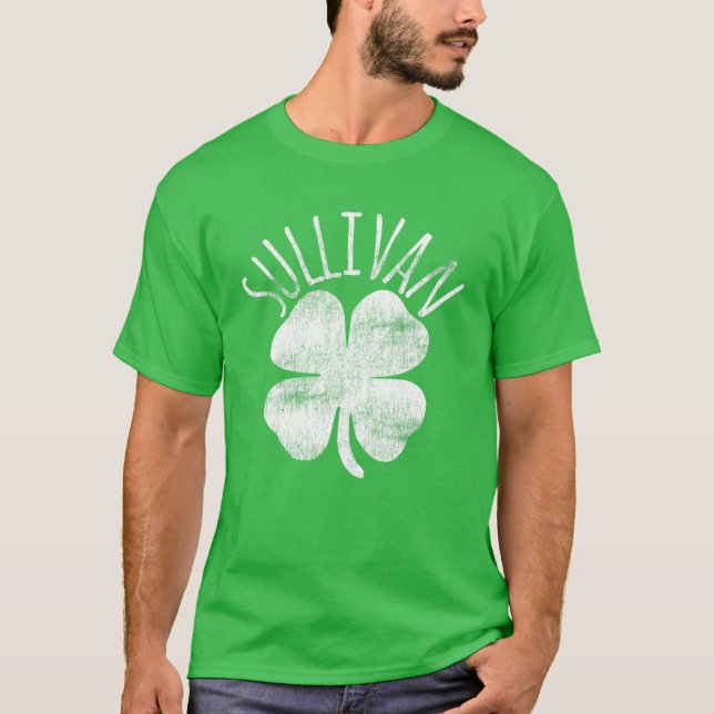 Sullivan - Familienname zum St. Patrick's Day T-Shirt (Vorderseite)