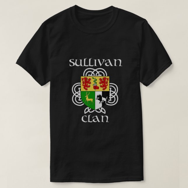 Sullivan-Familienwappen-Wappen T-Shirt (Design vorne)