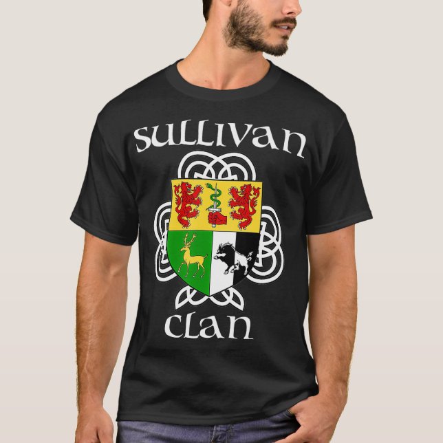 Sullivan-Familienwappen-Wappen T-Shirt (Vorderseite)