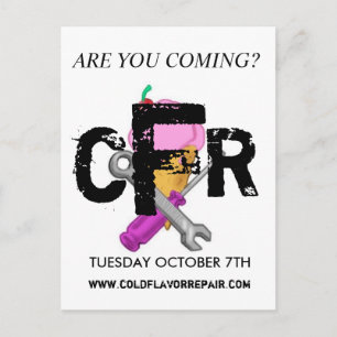 SULLIVAN HALL 10/07/08 2,0 - besonders angefertigt Einladungspostkarte