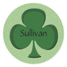 Sullivan Kleeblatt Name Stickers