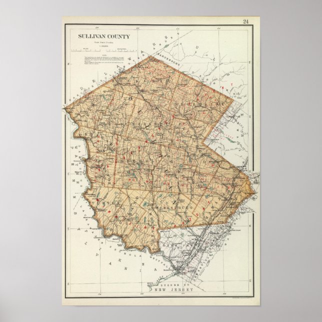 Sullivan Landkreis Poster (Vorne)