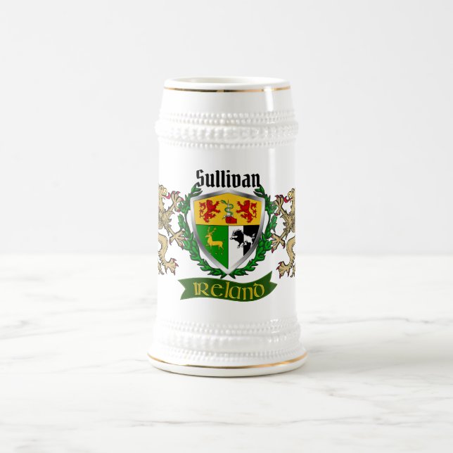 Sullivan/O'Sullivan Irish Shield Bierglas (Mittel)