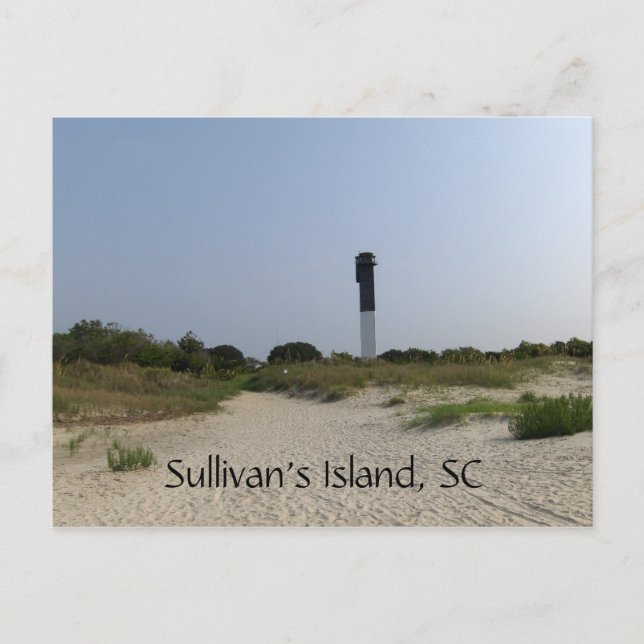 Sullivan’s Island Lighthouse Postcard Postkarte (Vorderseite)