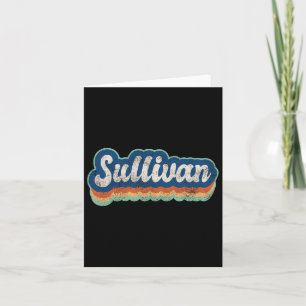 Sullivan Vorname Boy Vintag Style 70er 80er Pers Karte