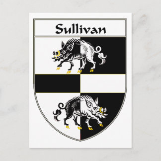 Sullivan-Wappen/Familienwappen Postkarte