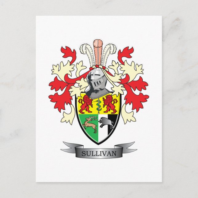 Sullivan-Wappen Postkarte (Vorderseite)
