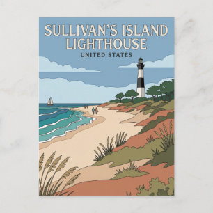 Sullivan's Island, Charleston, South Carolina, USA Postkarte